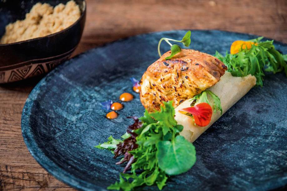 Torta da farinha de peixe piracuí Torta da farinha de peixe piracuí