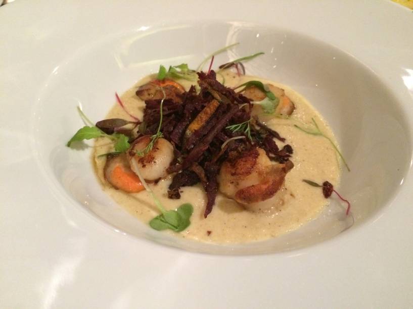 Vieiras no creme de limão: R$ 40,00 Vieiras no creme de limão: R$ 40,00