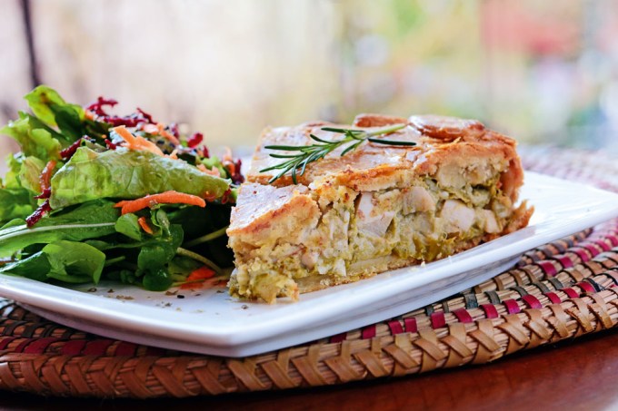 Bistrô Ó-Chá – torta de aspargo, palmito e gorgonzola