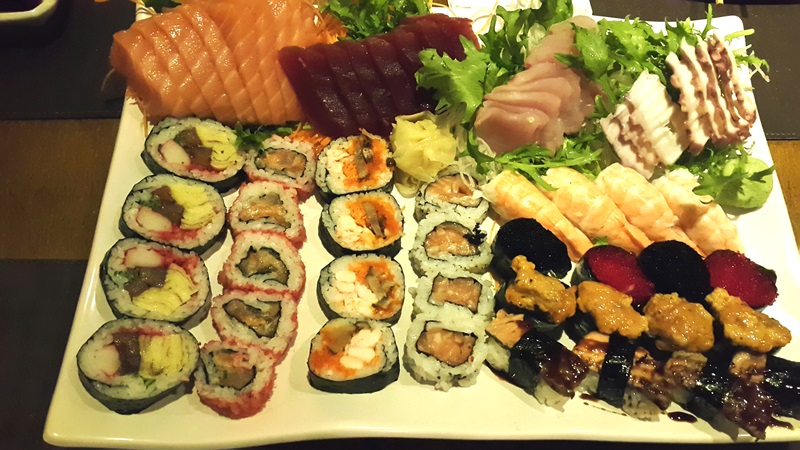 	Combinado de sushis que acompanha o rodízio