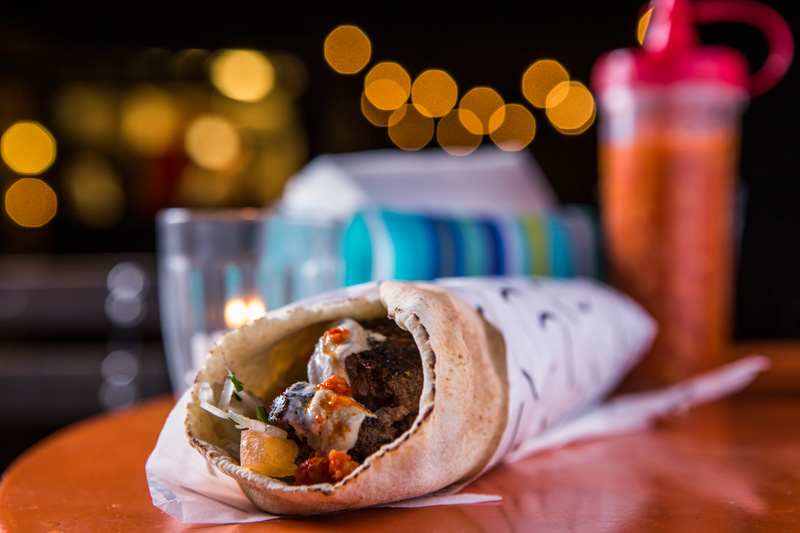 Kebab de faláfel Kebab de faláfel