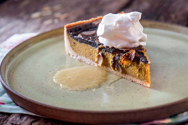 Torta de amêndoa e abóbora Torta de amêndoa e abóbora