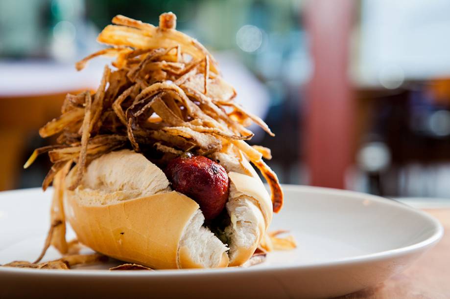 Novidade: hot-dog com linguiça de carne de cordeiro (R$ 26,00) Novidade: hot-dog com linguiça de carne de cordeiro (R$ 26,00)