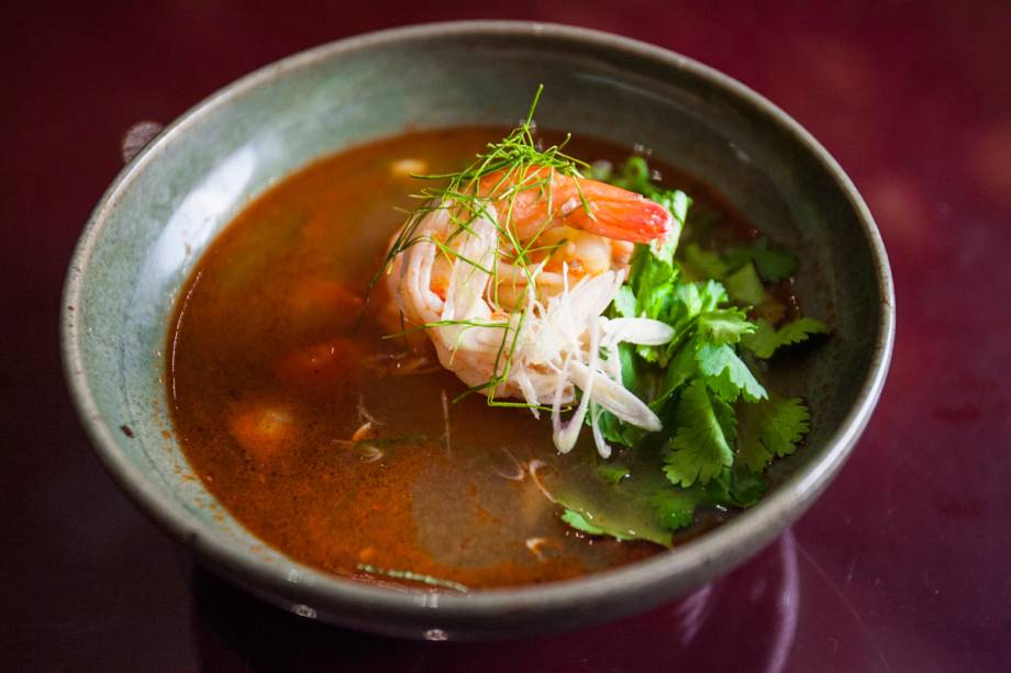 Sopa de camarão com galanga Sopa de camarão com galanga