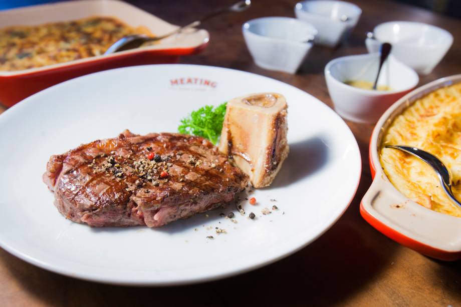 Entrecôte com molhos e rodízio de acompanhamentos Entrecôte com molhos e rodízio de acompanhamentos