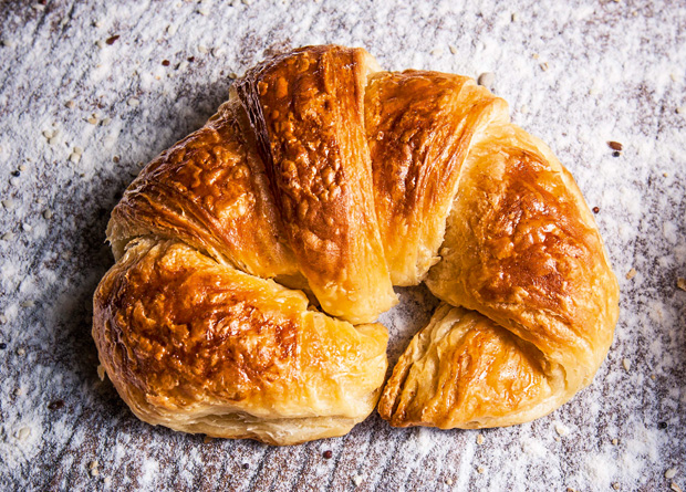 Croissant: amanteigado na medida Croissant: amanteigado na medida