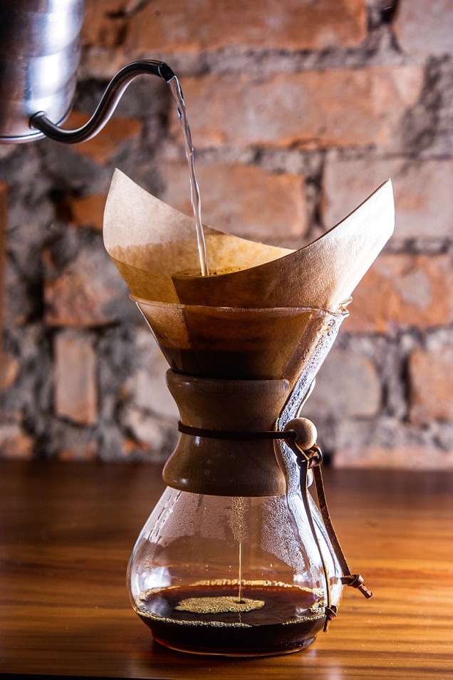 	Chemex: umdos métodosde preparocom coador depapel