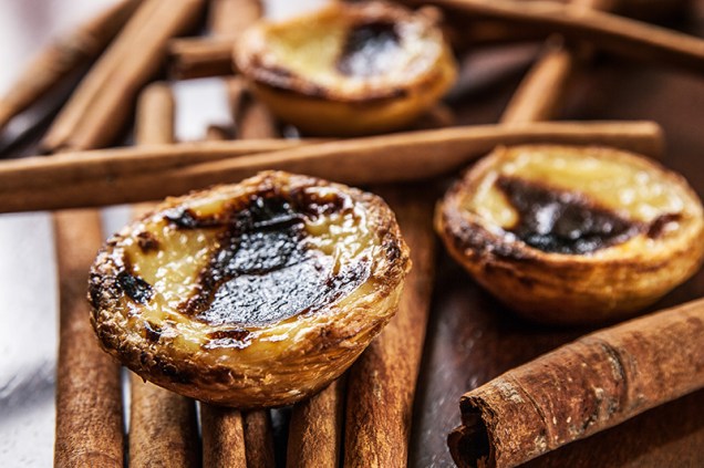 Pastel de nata: recheio bem líquido Pastel de nata: recheio bem líquido