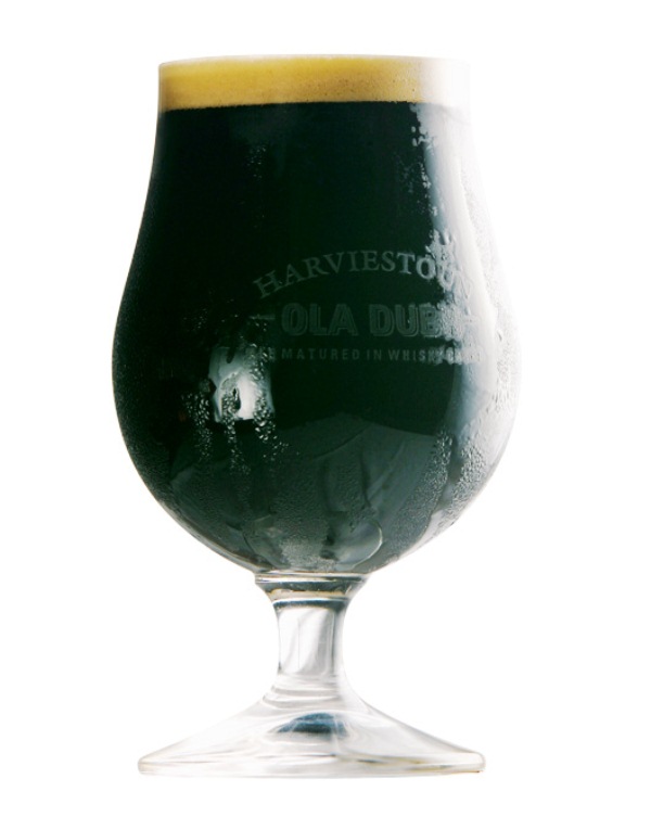 Harviestoun Dubh-18, old ale escocesa: maturada em tonéis de uísque Harviestoun Dubh-18, old ale escocesa: maturada em tonéis de uísque
