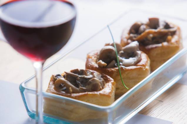 Vol-au-vent de cogumelos Vol-au-vent de cogumelos