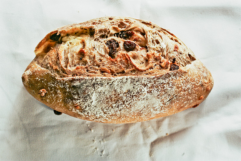 Julice Boulangère: gorgonzola, nozes e passas Julice Boulangère: gorgonzola, nozes e passas