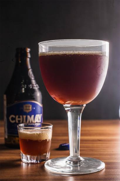 A clássica belga trapista Chimay Blue A clássica belga trapista Chimay Blue