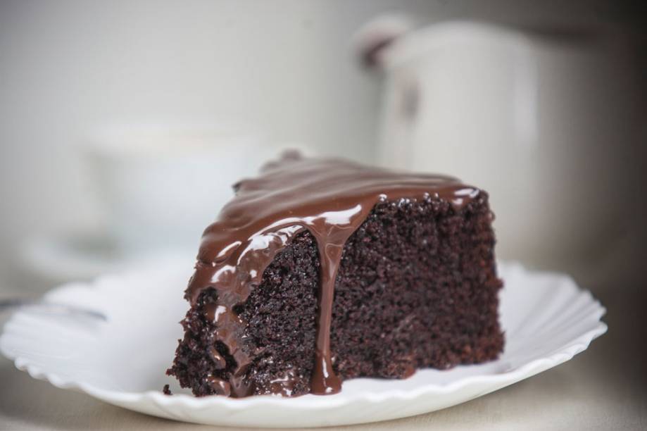 Fatia do bolo de chocolate Fatia do bolo de chocolate