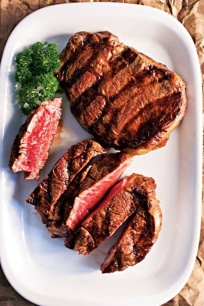 O ojo de bife, extraído do contrafilé O ojo de bife, extraído do contrafilé