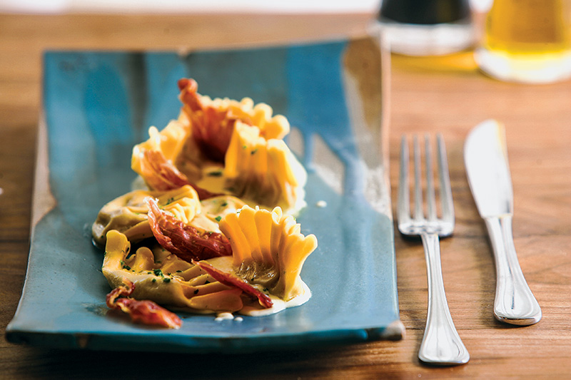 Varenique recheado de cebola Varenique recheado de cebola