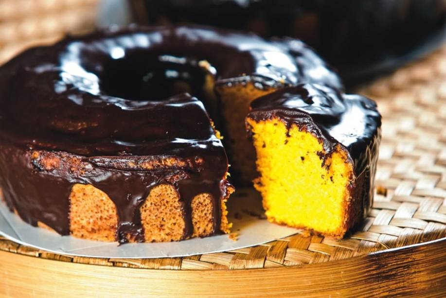 Bolo de cenoura Bolo de cenoura