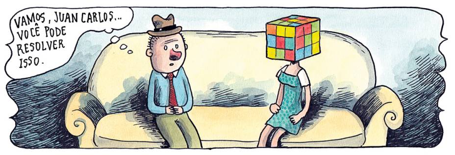 Tira publicada no jornal La Nación: situações cômicas do cotidiano Tira publicada no jornal La Nación: situações cômicas do cotidiano