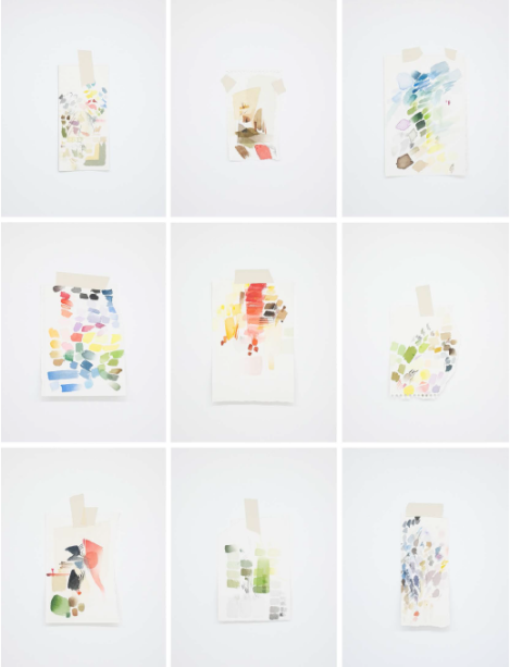 Cópias dos testes de cor do próprio artista Cópias dos testes de cor do próprio artista