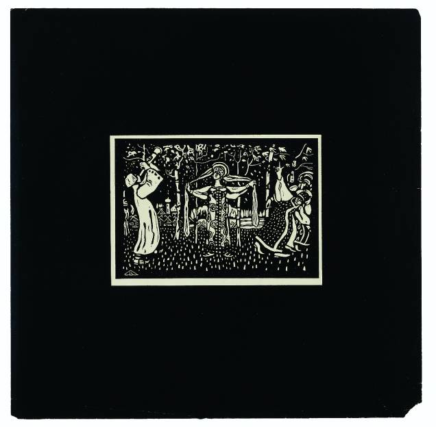 Mulheres no Bosque (1911): xilogravura Mulheres no Bosque (1911): xilogravura