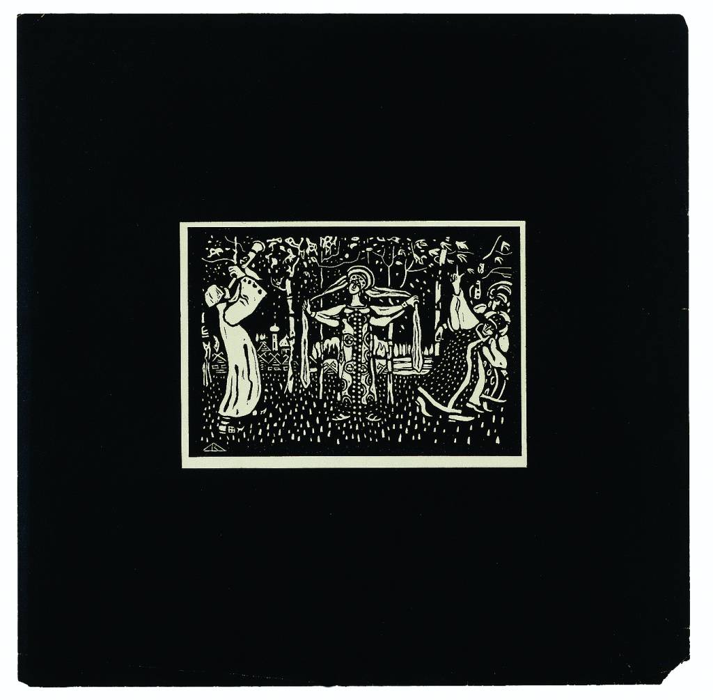 Mulheres no Bosque (1911): xilogravura Mulheres no Bosque (1911): xilogravura