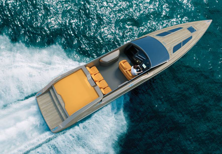 Offshore 48: o esportivo de 48 pés tem capacidade para onze pessoas em passeios diurnos e um casal em pernoite. Preço: não divulgado Offshore 48: o esportivo de 48 pés tem capacidade para onze pessoas em passeios diurnos e um casal em pernoite. Preço: não divulgado