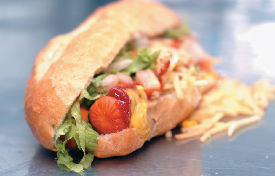 Cachorro-quente da lanchonete Pedrinho Hot Dog