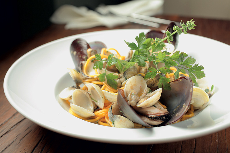 Espaguete com vôngole e mexilhão: acerto do chef Espaguete com vôngole e mexilhão: acerto do chef