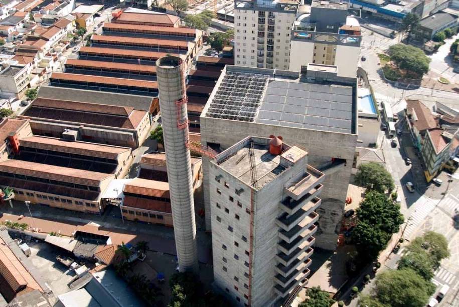 Vista aérea do Sesc Pompeia Vista aérea do Sesc Pompeia