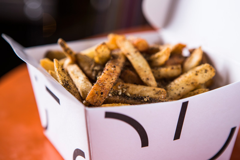 Fritas polvilhadas de zátar Fritas polvilhadas de zátar