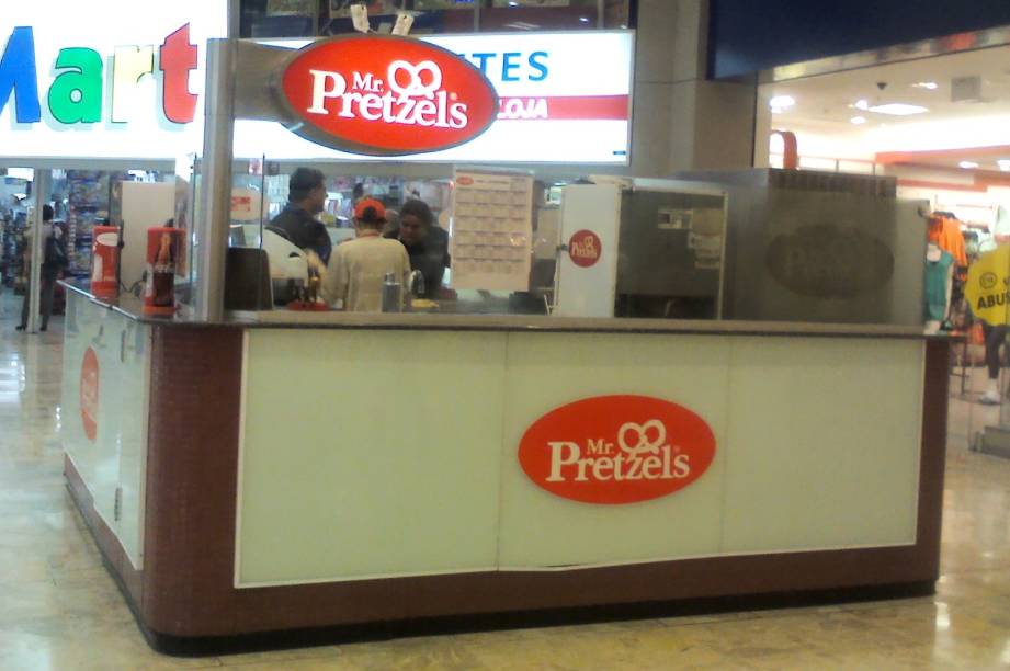 Mr. Pretzels, unidade no Shopping Center Norte Mr. Pretzels, unidade no Shopping Center Norte