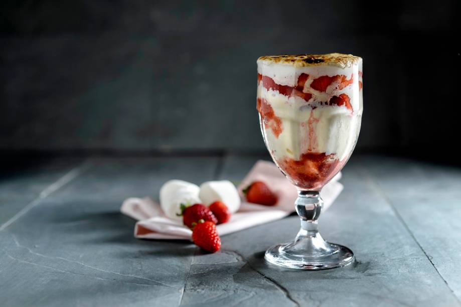 Festival de Milk-Shake: versão combina morango e marshmallow Festival de Milk-Shake: versão combina morango e marshmallow