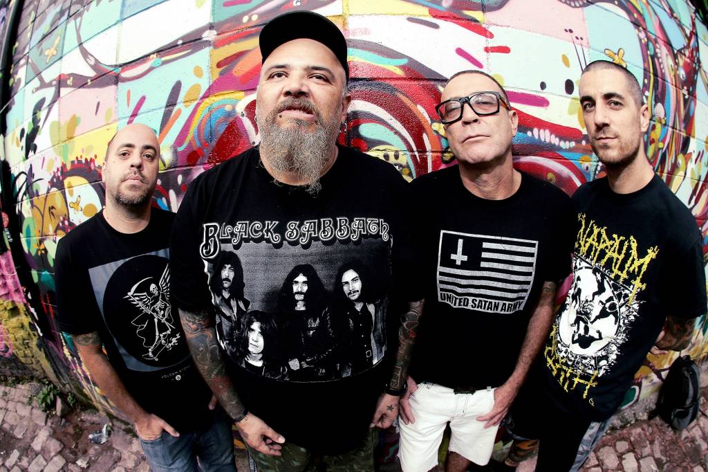 A banda de punk Ratos de Porão, liderada por João Gordo A banda de punk Ratos de Porão, liderada por João Gordo