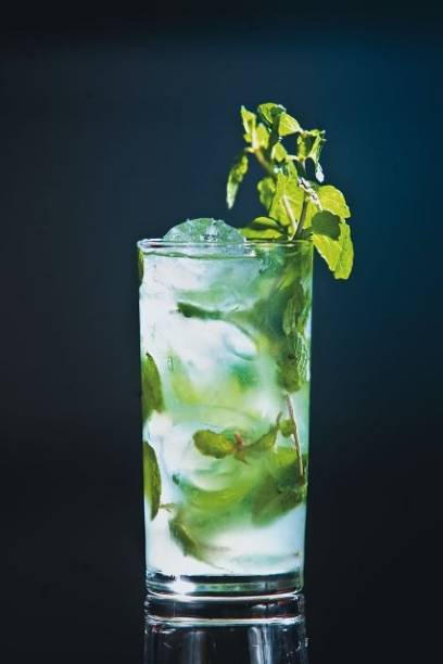 O bem preparado drinque mojito, do boteco Sabiá