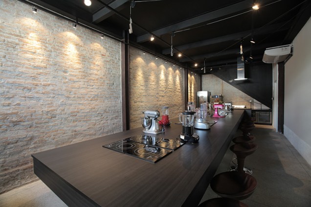 A sala de aula de gastronomia