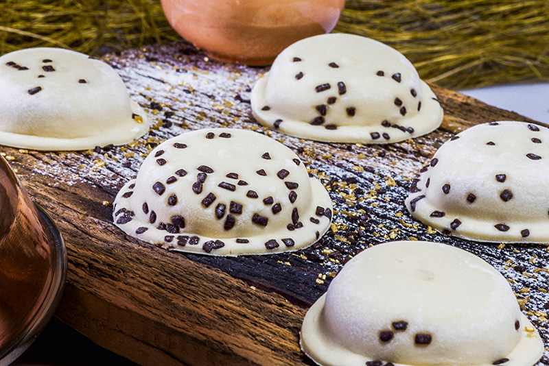 O sorrentini de cogumelo shiitake O sorrentini de cogumelo shiitake