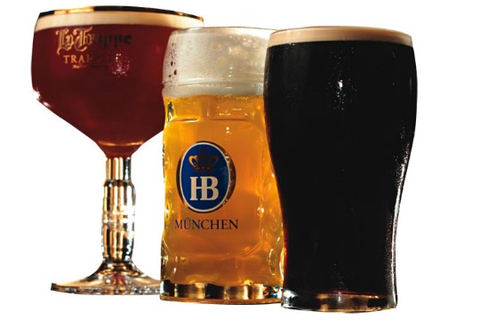 Os copos de La Trappe, HB Hofbräu e Guinness: oito opções de chope Os copos de La Trappe, HB Hofbräu e Guinness: oito opções de chope