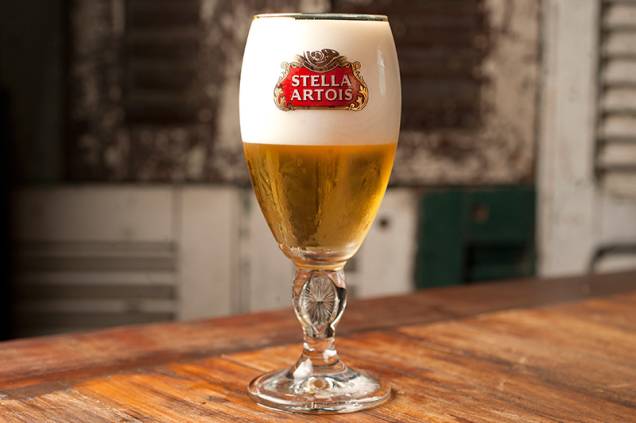 O chope Stella Artois, exclusivo da unidade da Vila Olímpia O chope Stella Artois, exclusivo da unidade da Vila Olímpia