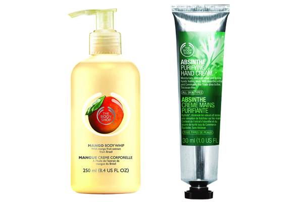 Creme de manga e de absinto, da The Body Shop