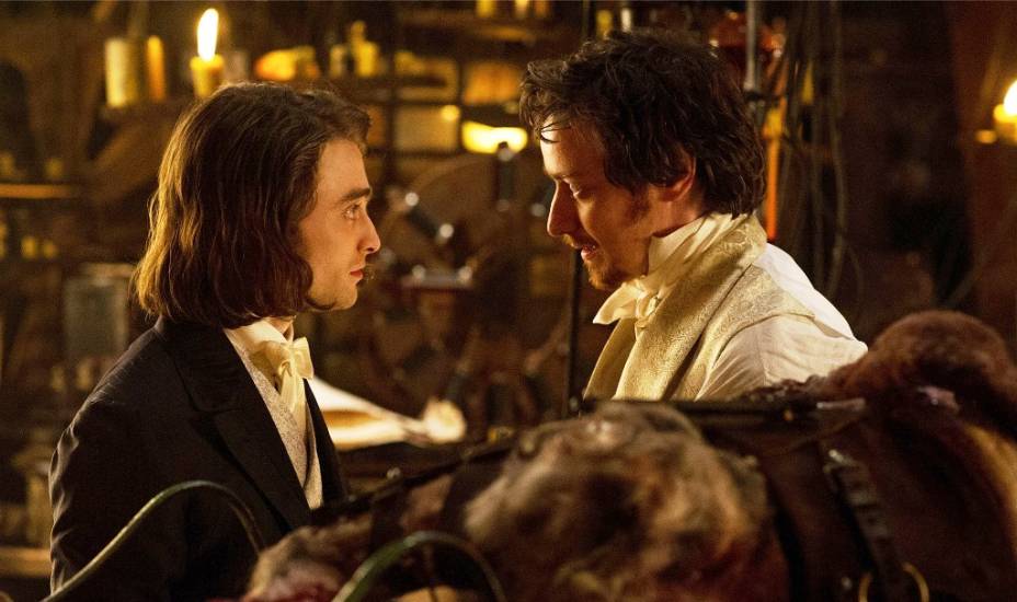 Victor Frankenstein: os atores Daniel Radcliffe e James McAvoy Victor Frankenstein: os atores Daniel Radcliffe e James McAvoy