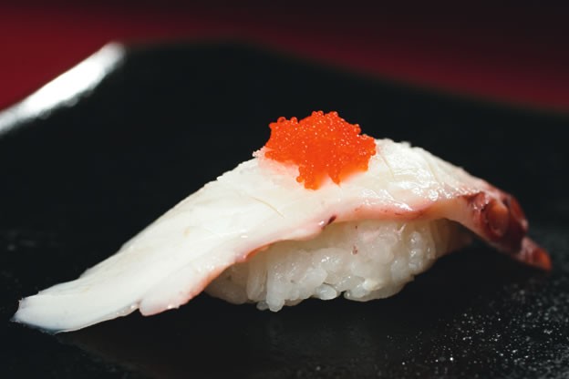 Polvo coroado por ovas Polvo coroado por ovas