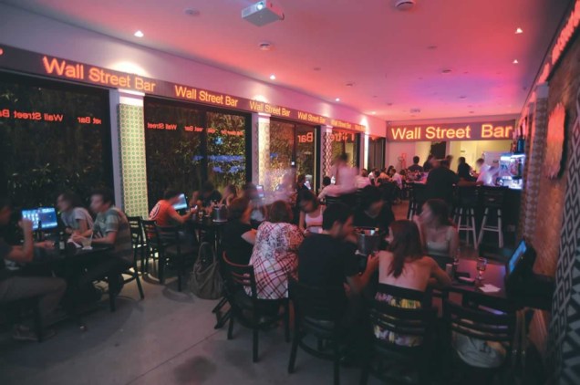 Wall Street, no Itaim: preços das bebidas variam como numa bolsa de valores Wall Street, no Itaim: preços das bebidas variam como numa bolsa de valores