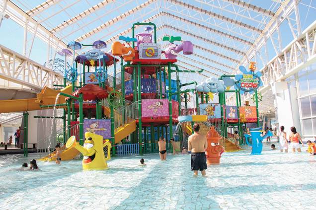 O novo brinquedo: duchas, esguichos e tobogãs O novo brinquedo: duchas, esguichos e tobogãs