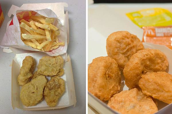 Mulher encontra lanche velho do McDonald’s e se surpreende com aparência do alimento