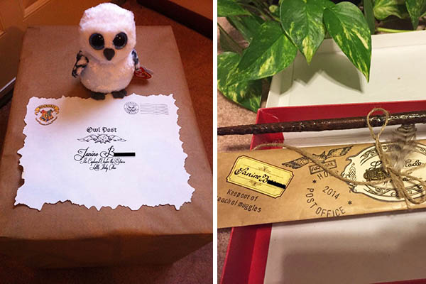 Fã de “Harry Potter”, rapaz surpreende noiva com “penseira” recheada com as memórias mais felizes do casal