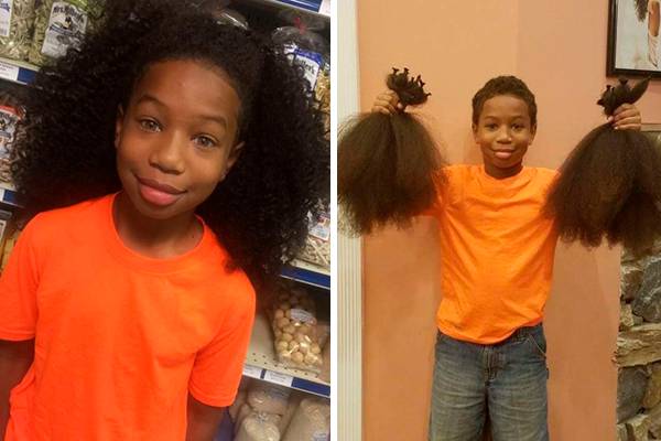 Este menino deixou o cabelo crescer por dois anos para doá-lo para crianças com câncer