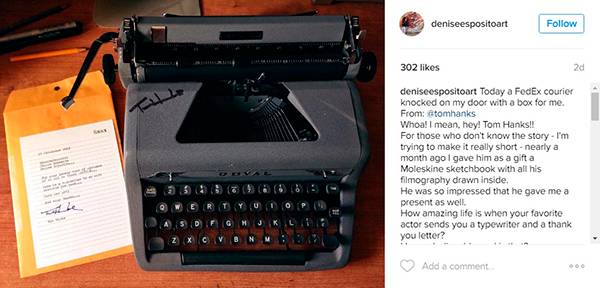 Tom Hanks surpreende fã com presente inusitado após ganhar livro ilustrado pela jovem