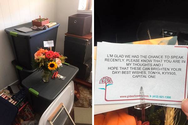 Jovem é surpreendida com entrega especial após ligar para o banco para resolver problema do cartão de crédito
