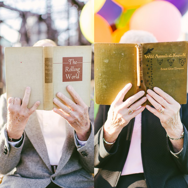 Para comemorar 61 anos de casamento, casal faz ensaio inspirado em ‘Up! – Altas Aventuras’