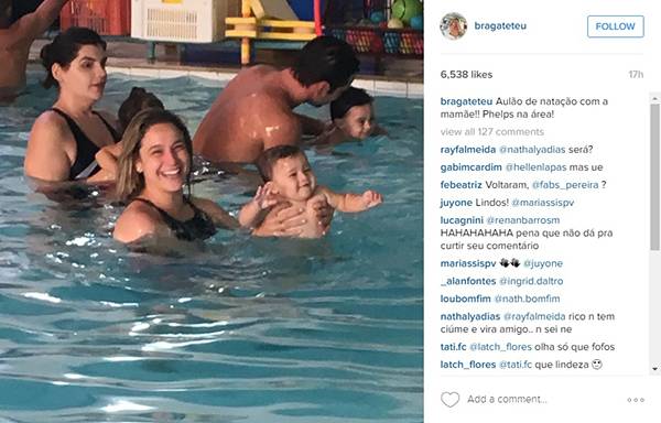 Ex-marido publica foto de Fernanda Gentil com filho e fãs do casal suspeitam de reconciliação 
