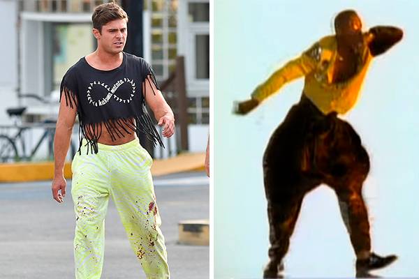 Não entendemos essa roupa do Zac Efron, então resolvemos compará-la a outras coisas